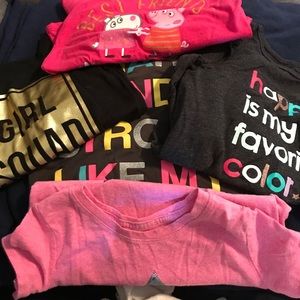 Bundle of 4T Toddler girl shirts and dresses